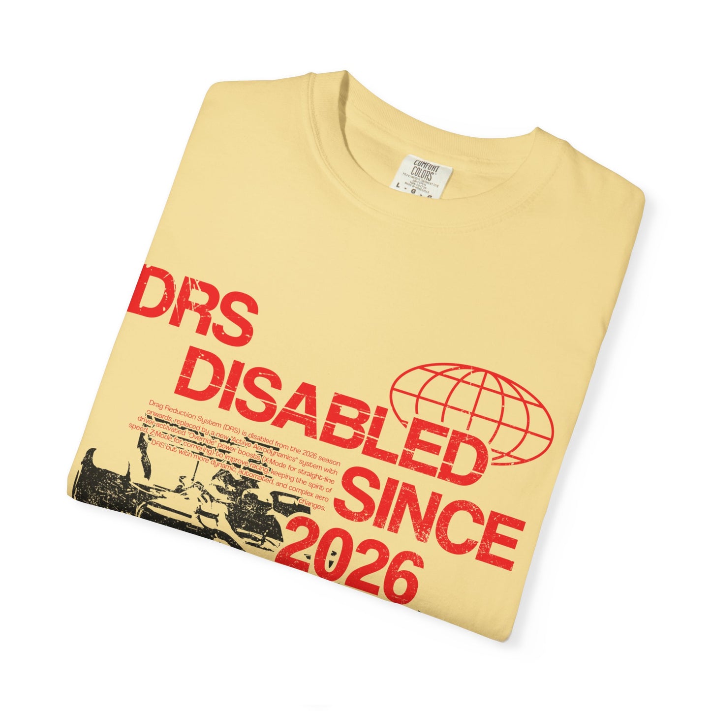 “DRS Disabled Since 2026” Unisex Graphic Tee by Podium Pitlane