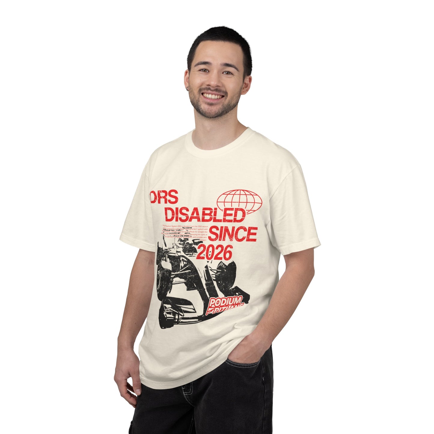 “DRS Disabled Since 2026” Unisex Graphic Tee by Podium Pitlane