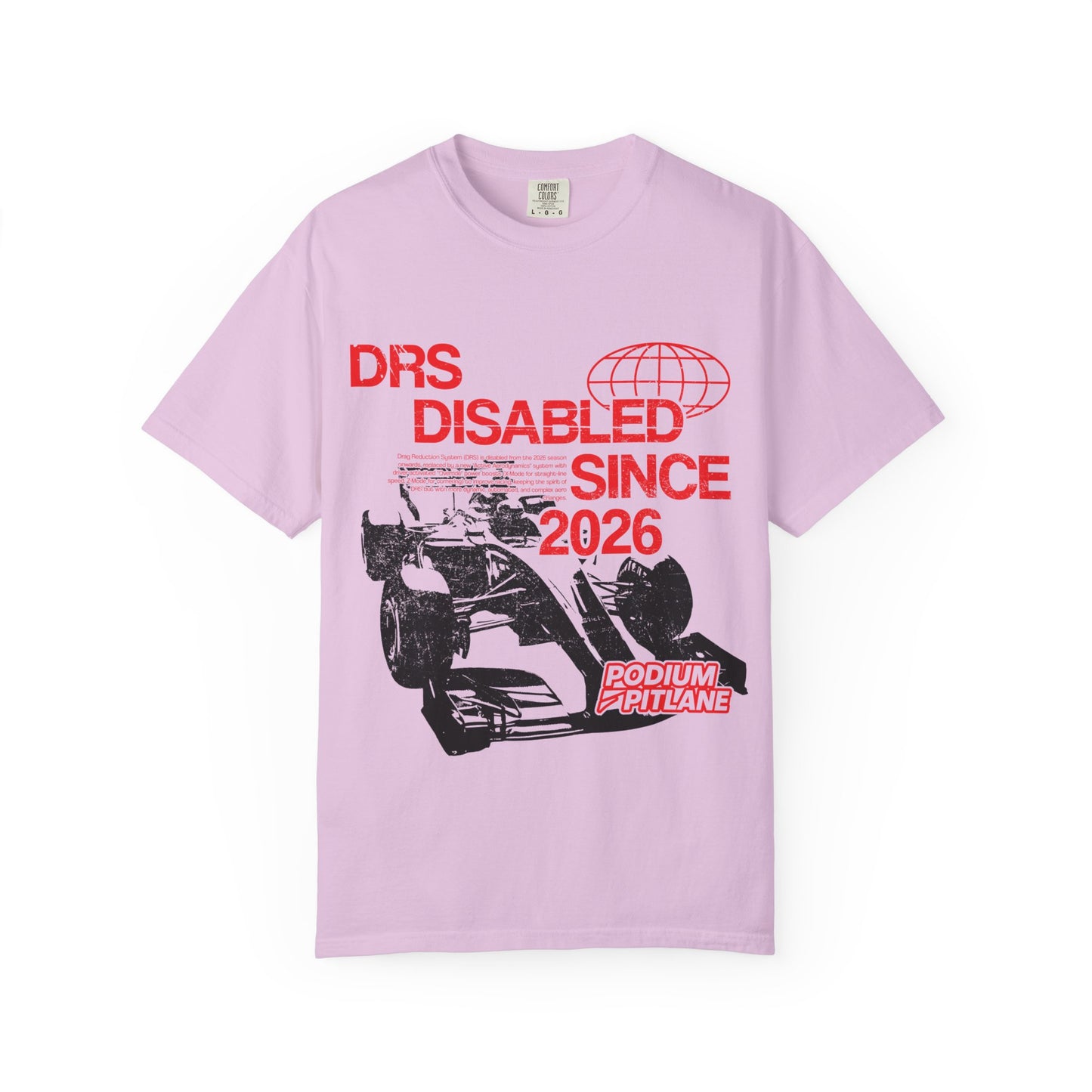 “DRS Disabled Since 2026” Unisex Graphic Tee by Podium Pitlane