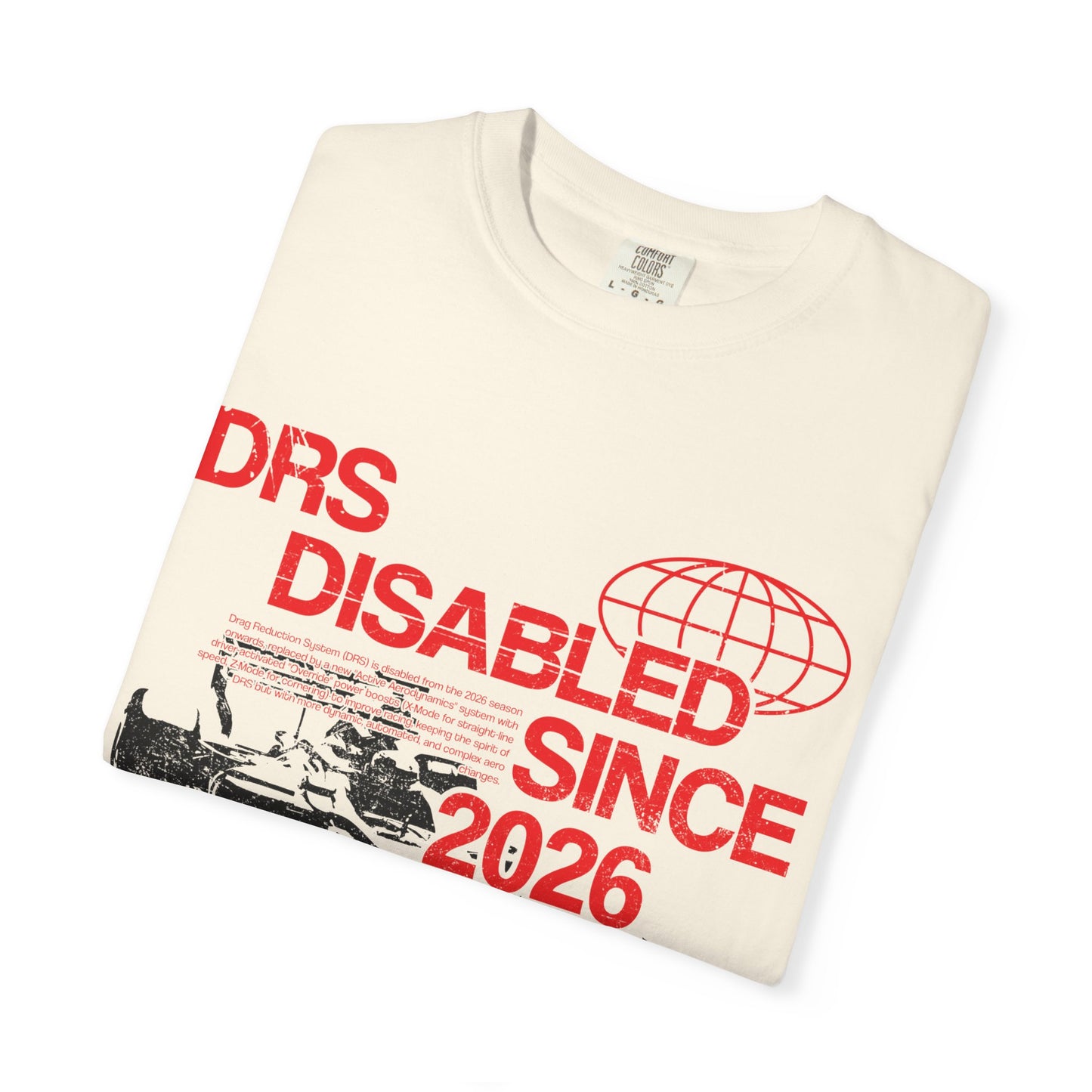 “DRS Disabled Since 2026” Unisex Graphic Tee by Podium Pitlane