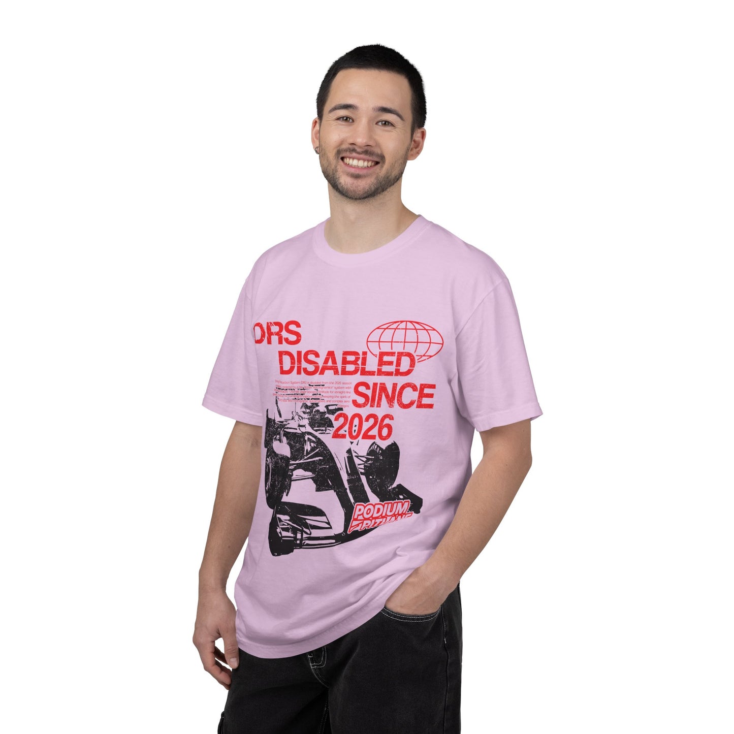 “DRS Disabled Since 2026” Unisex Graphic Tee by Podium Pitlane